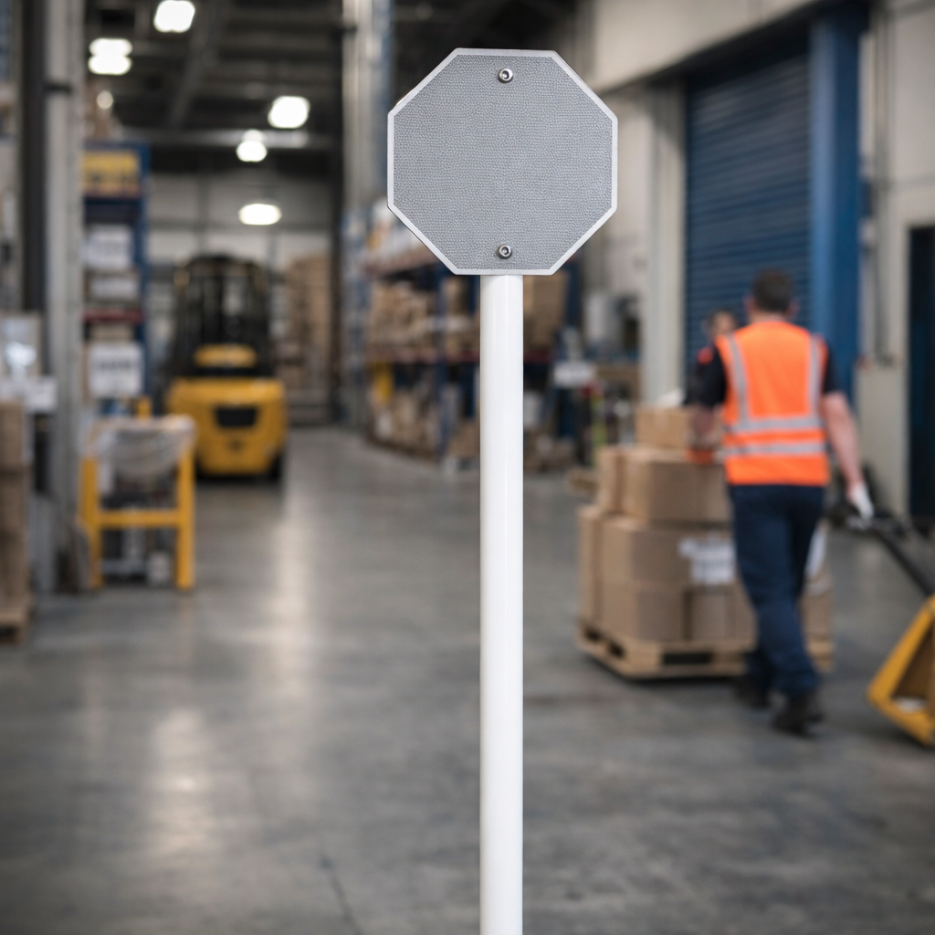 Traffic Sign Post – 3.6m – PVC Coated Steel – Road Traffic