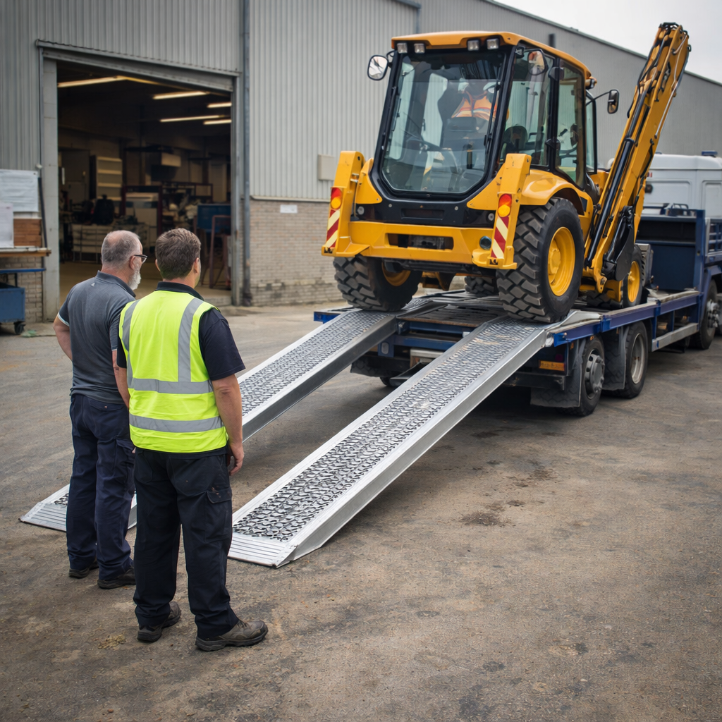 Extra Wide Aluminium Loading Ramps – 3000x460mm – 8500kg Capacity – Industrial Use