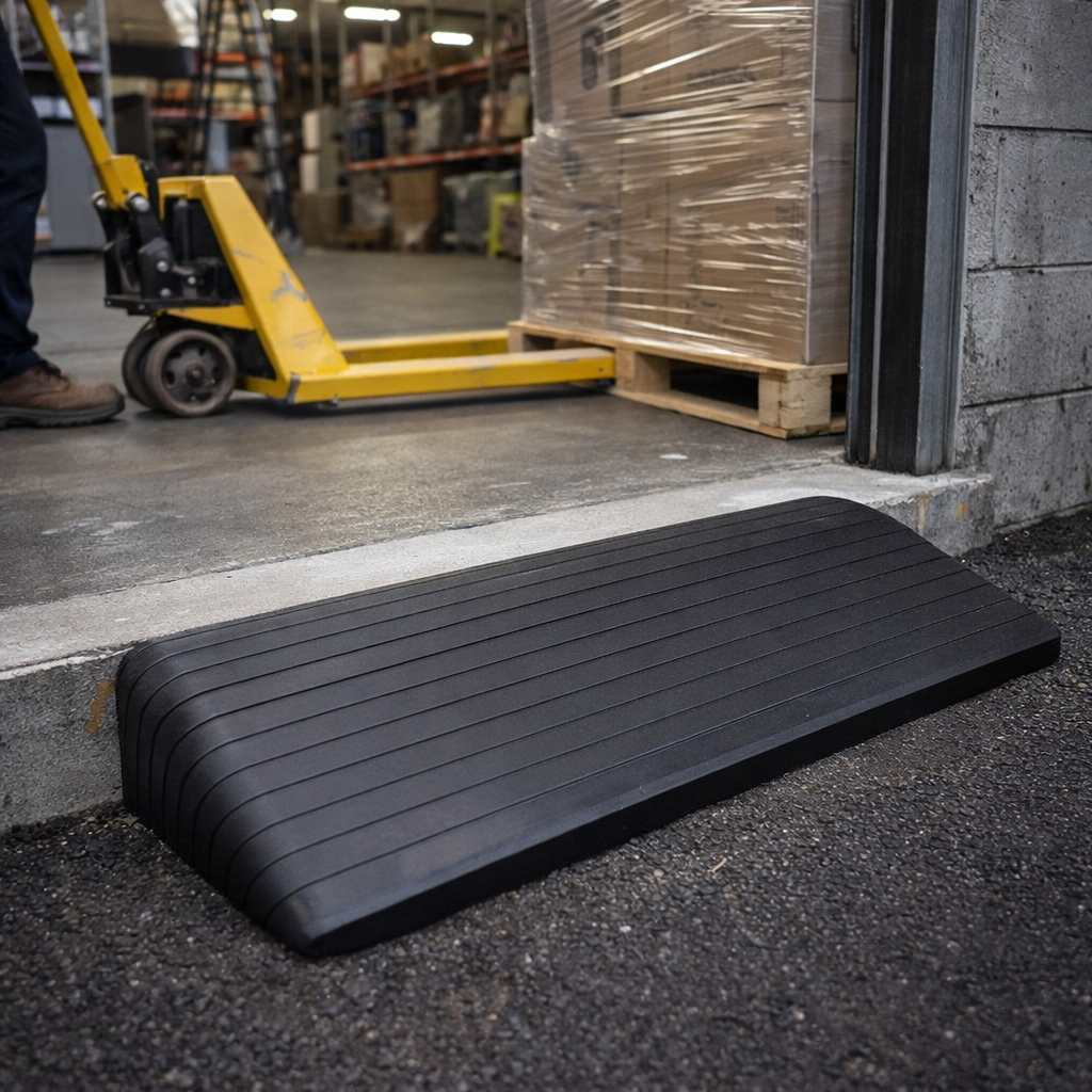 Rubber Threshold Ramp – Up to 100mm High – 1000kg Capacity – Mobility Access