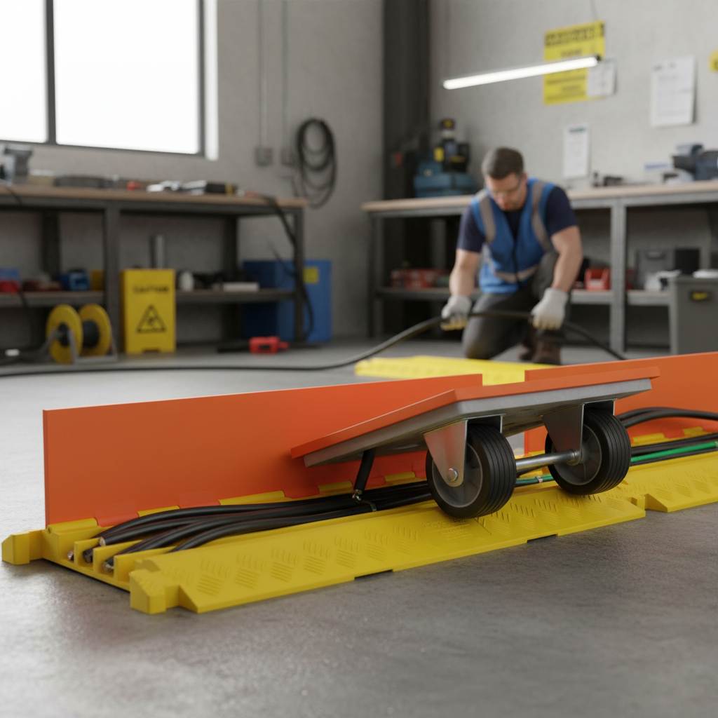 Premium 5 Channel General Duty Cable Protector for Up to 33mm Diameter Cables - Heavy Duty Construction for Vehicles and Environmental Protection