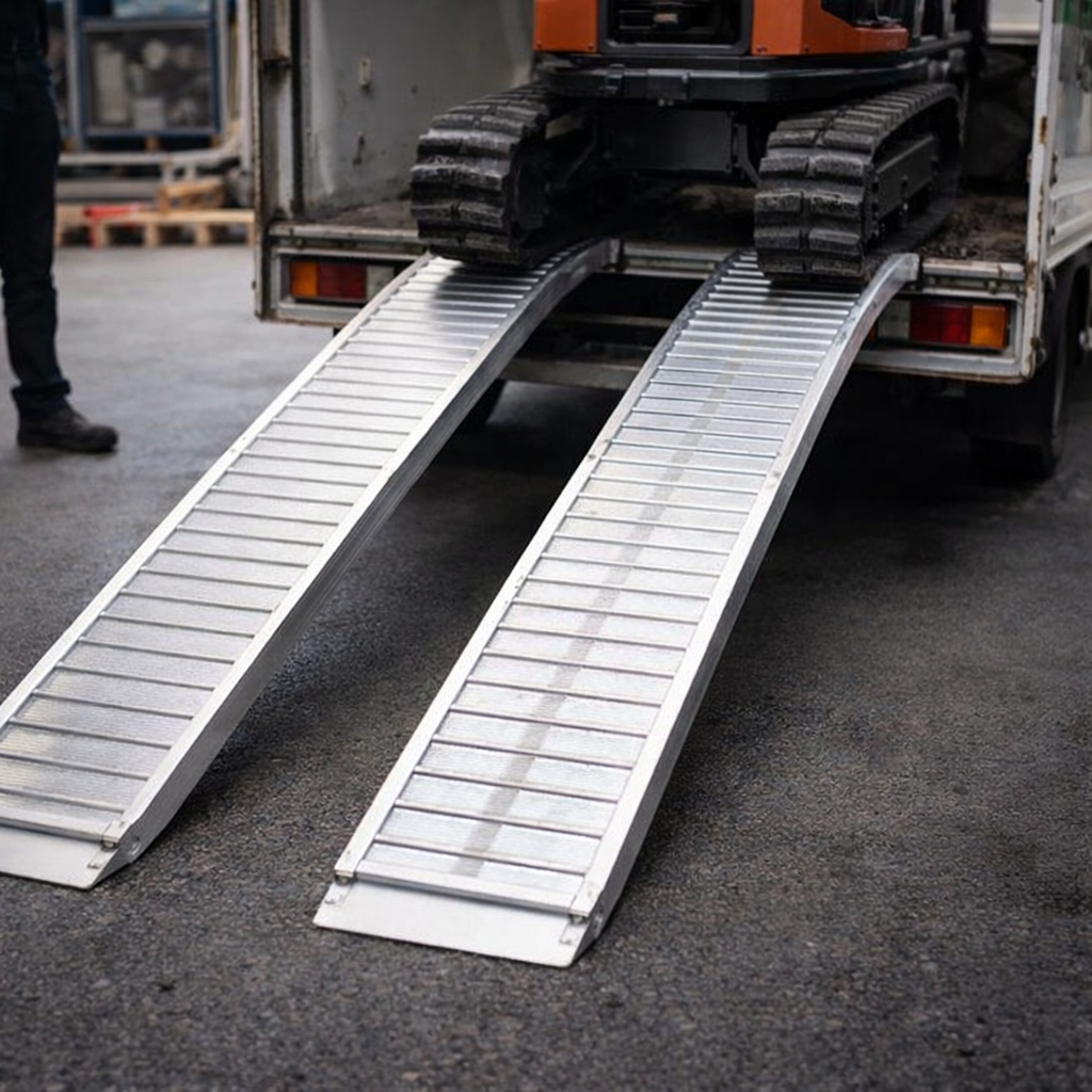 Heavy Duty Aluminium Loading Ramps – 1500mm x 390mm – 21500kg Capacity – Industrial Use
