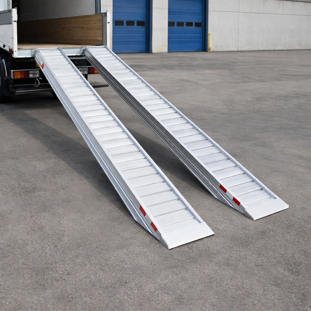 Aluminium Loading Ramps – 4500x580mm – 8500kg Capacity – Industrial