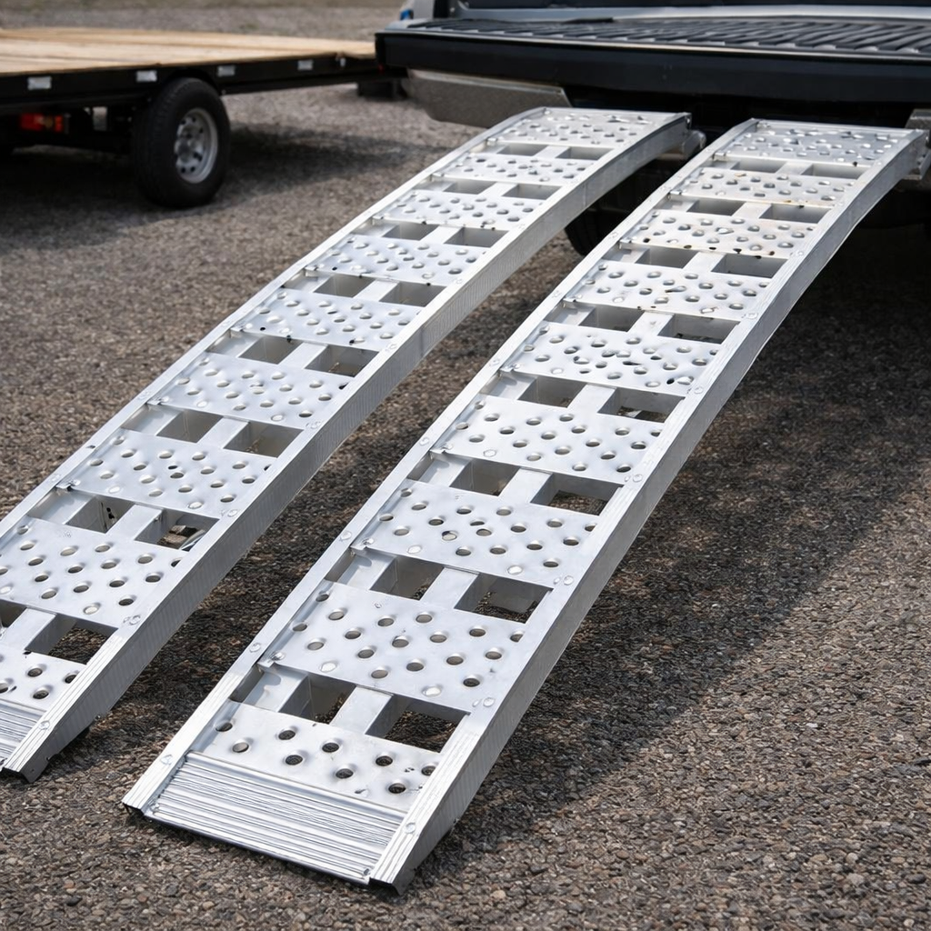 Aluminium Loading Ramp – Black – 1000-1360kg Capacity – Commercial Use