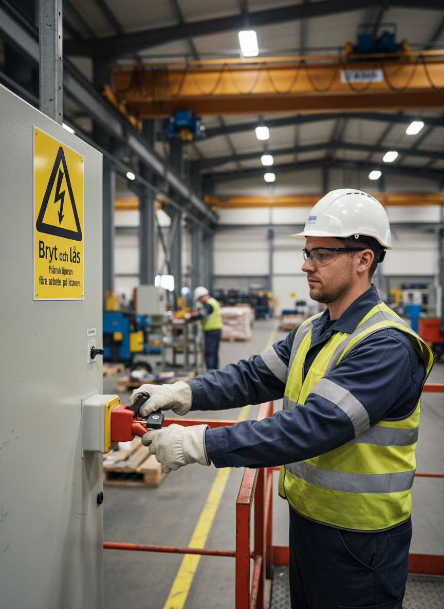 Premium Warning Sign for Crane Operation - Self-Adhesive, Plastic, Magnet, and Aluminum Options Available