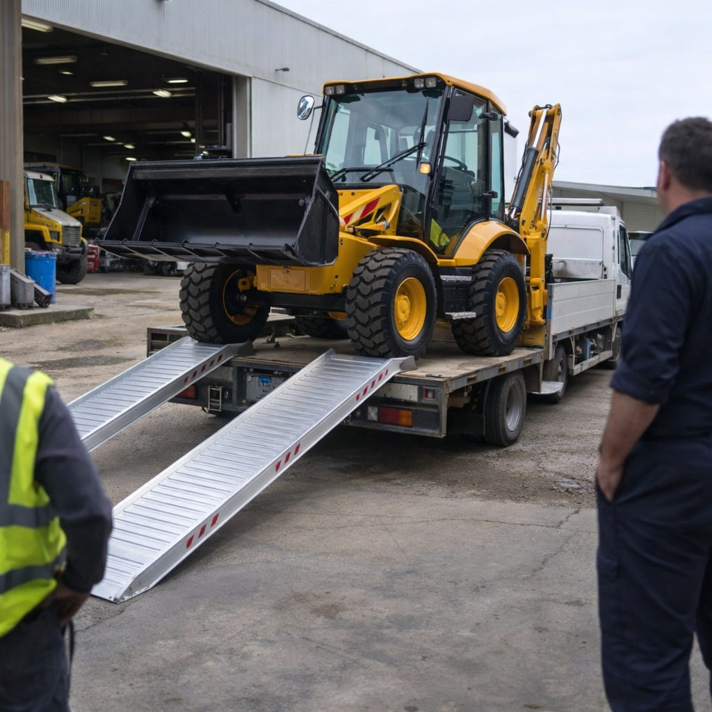 Aluminium Loading Ramps – 5000mm x 580mm – 7080kg Capacity – Industrial Use