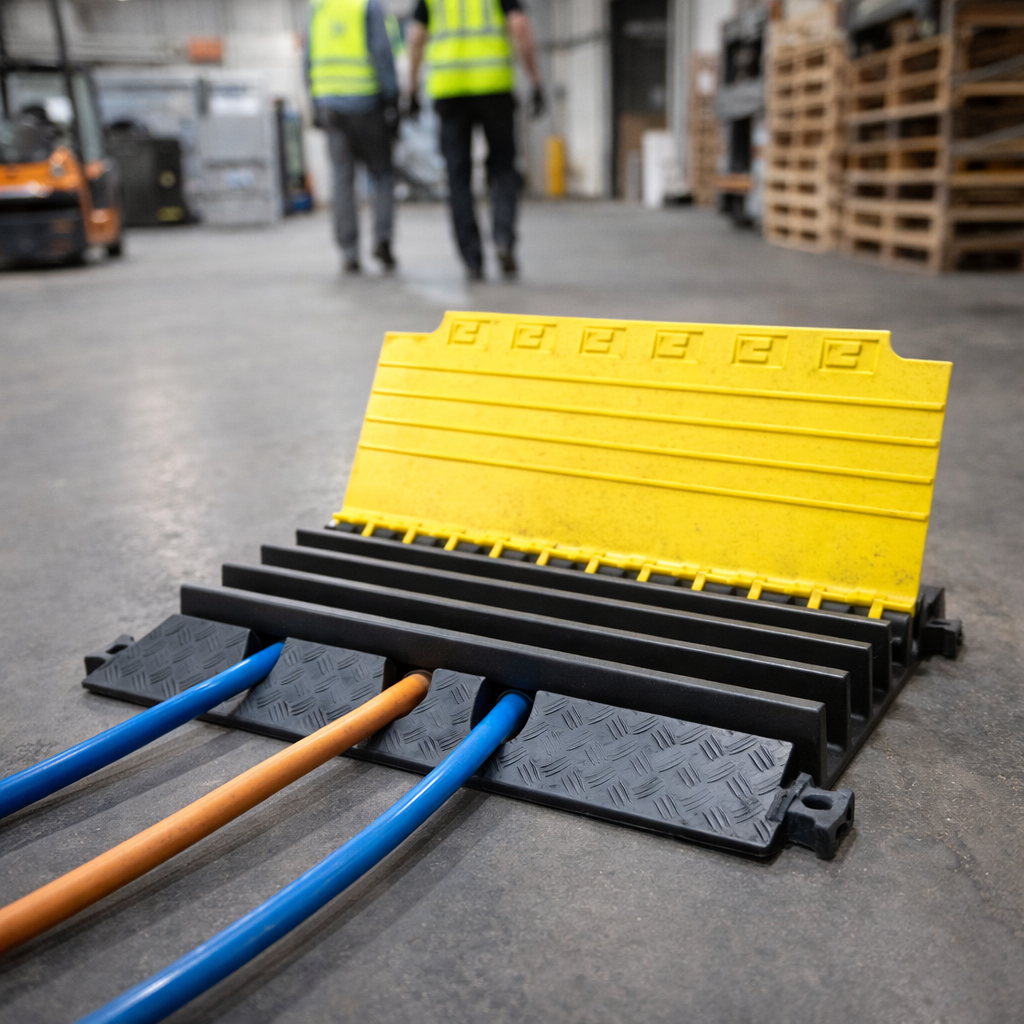 Cable Protector – Black/Yellow – 5,000kg Capacity – Vehicle Traffic