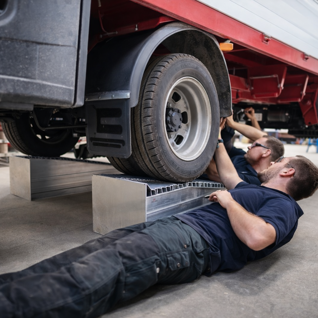 Heavy Duty Aluminium Wheel Risers – 145mm-310mm Height – 12,000kg Capacity – Commercial Use