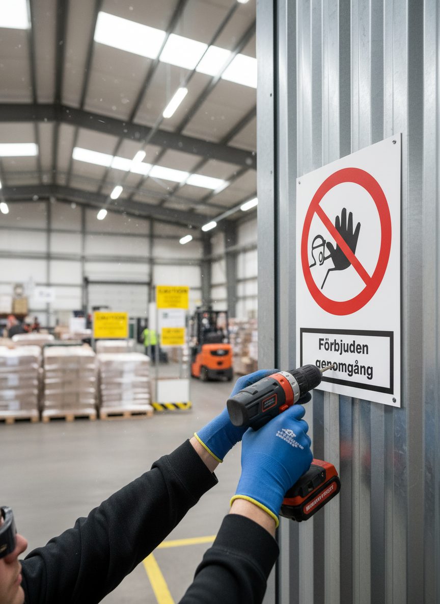 Professional Prohibition Sign - Multiple Materials and Sizes for Clear Safety Marking in Workplaces and Public Environments