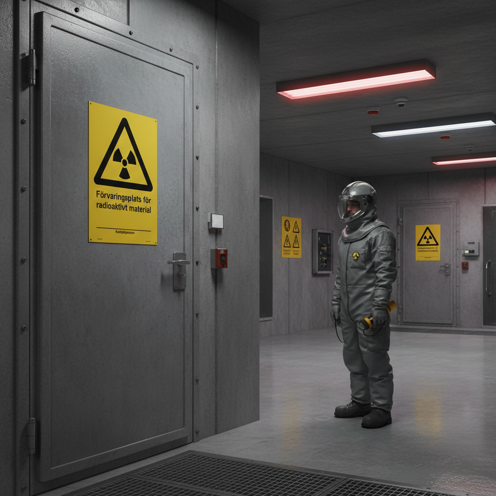 Premium Warning Sign for Radioactive Material Storage - Durable Materials, Multiple Sizes, and Easy Installation Options