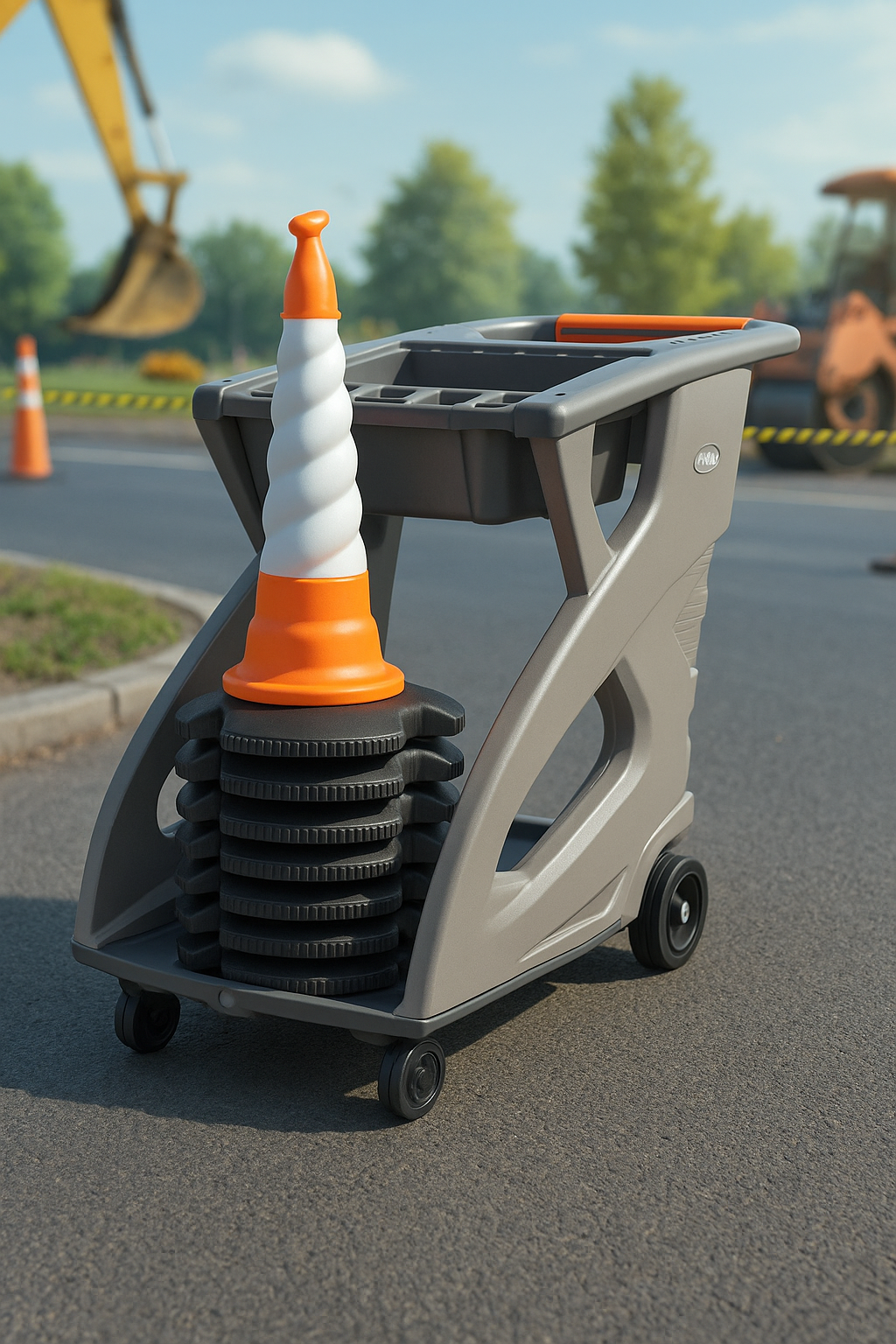 BarrierPlus® Orange Unicart – Modular Safety Barrier 1