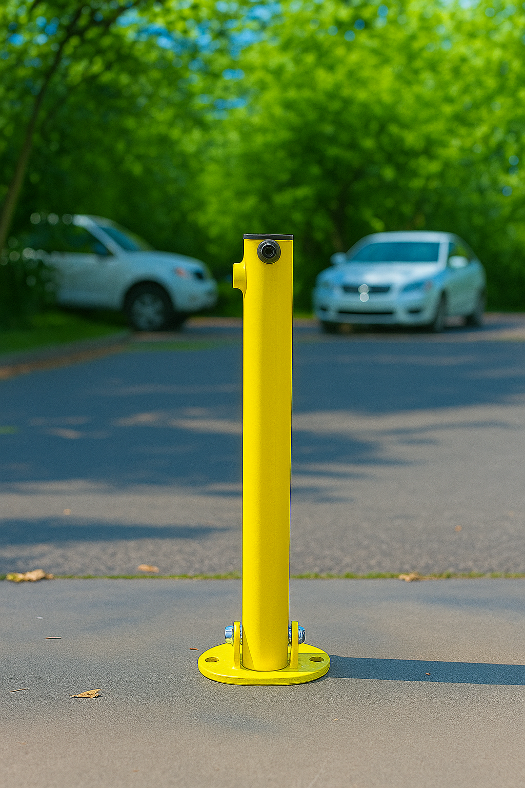 Bolt-Down Folding Parking Post 1