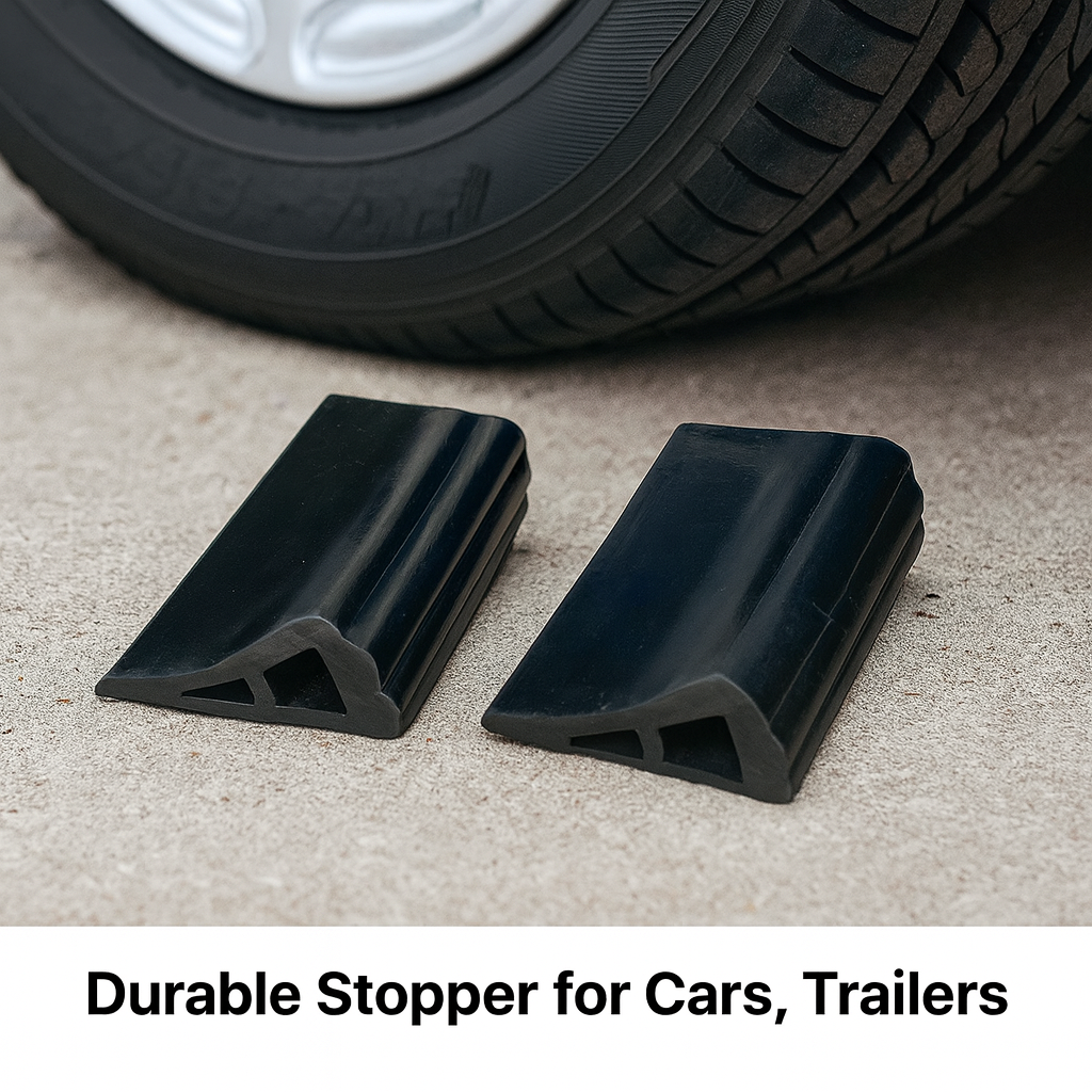 Lightweight High-Grip Wheel Chock – 1000mm (L) x 157mm (W) x 72mm (H) – Durable Stopper for Cars, Trailers & Small Vehicles