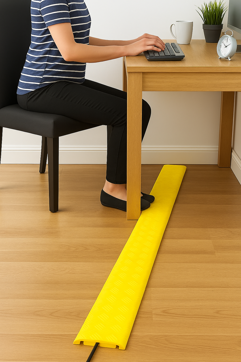 1m Indoor Cable Tidy Cover – Floor Cable Protector for Offices, Shops & Homes