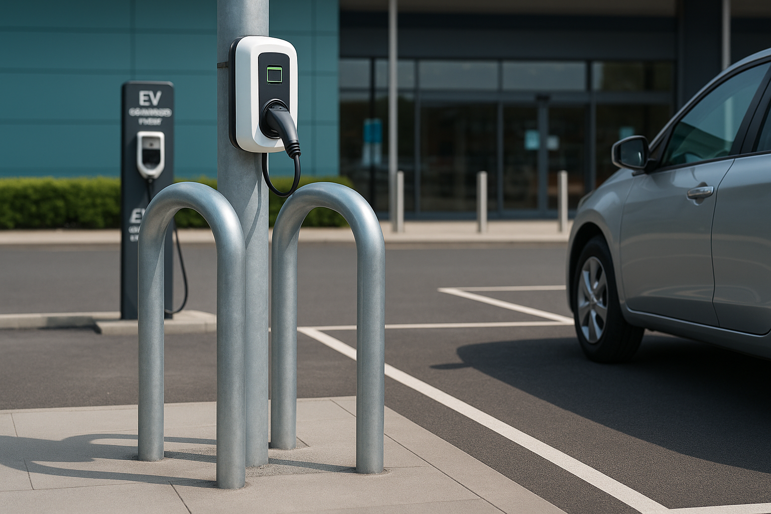 Heavy-Duty Lamp Post Protector – Premium Galvanised or Stainless Steel Anti-Collision Shield for Street Lights, EV Chargers & Signage Poles | Root-Fixed or Bolt-Down | UK-Made Industrial Barrier