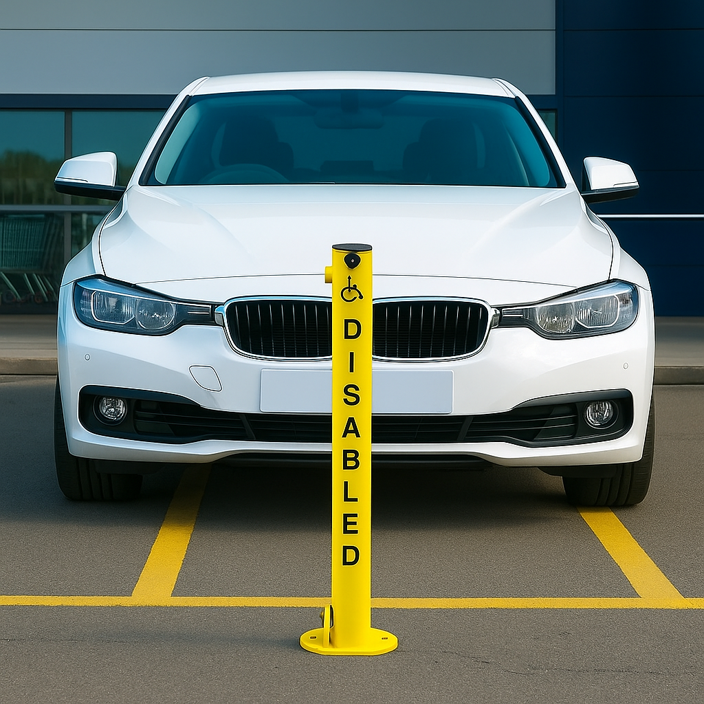 Disabled Fold Down Parking Post 1