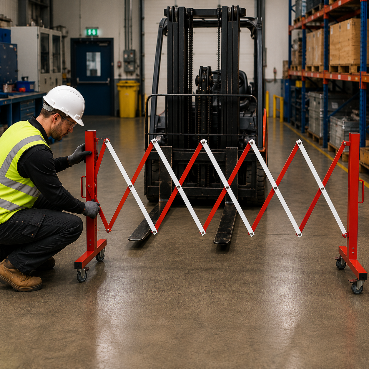 Expanding Gate on Wheels 3.6m for Crowd Control