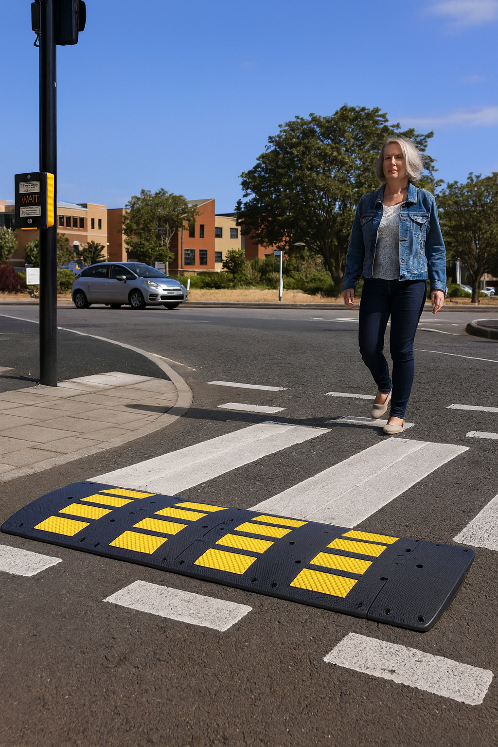 Extra-Wide 900mm Rubber Speed Bump 1