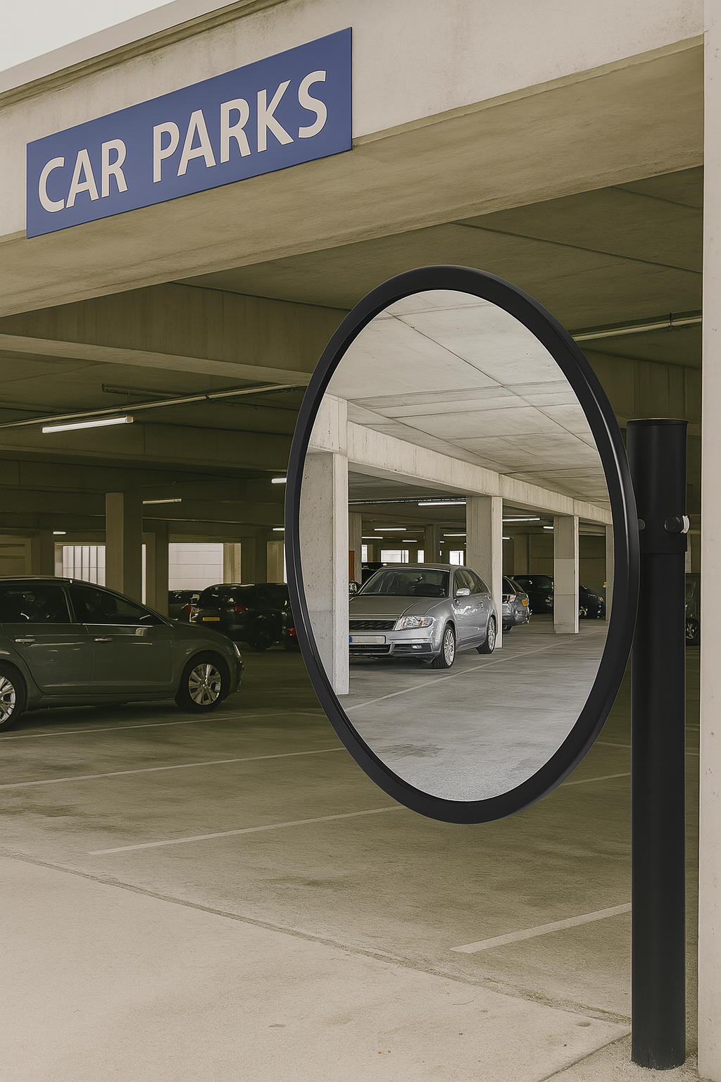 Garage aur Indoor Safety ke liye Acrylic Traffic Convex Mirror 1