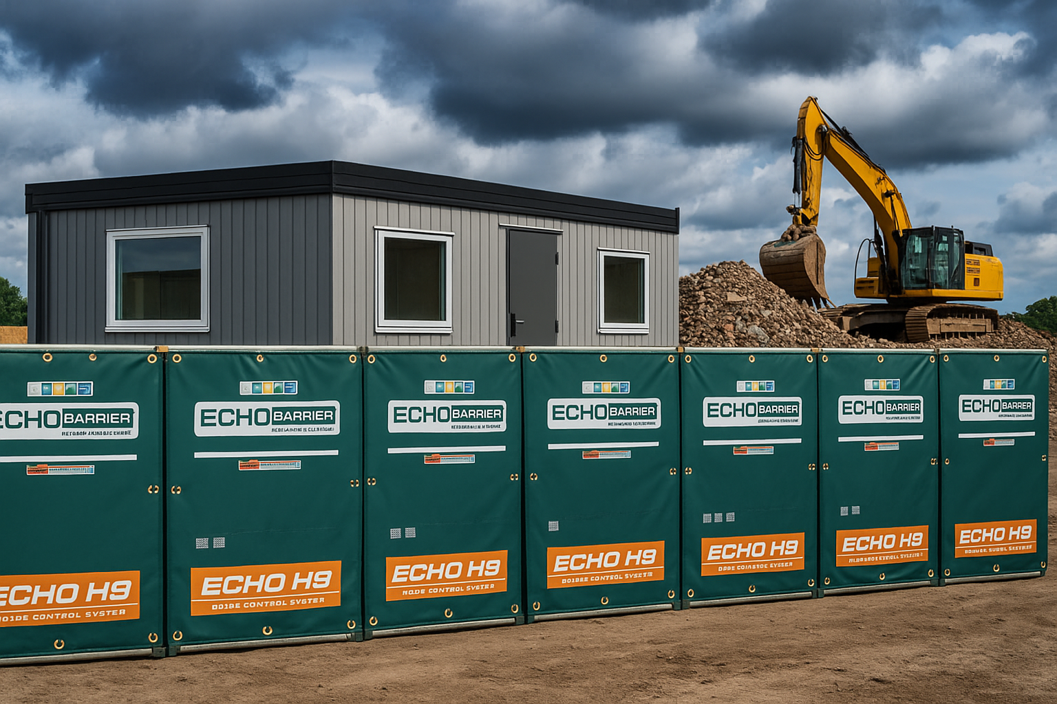 H9 Echo Acoustic Barrier Panel – 1.2m x 2m | 43dB Noise Reduction | Fire, Water & UV Resistant | Lightweight & Reusable Soundproofing Solution 1