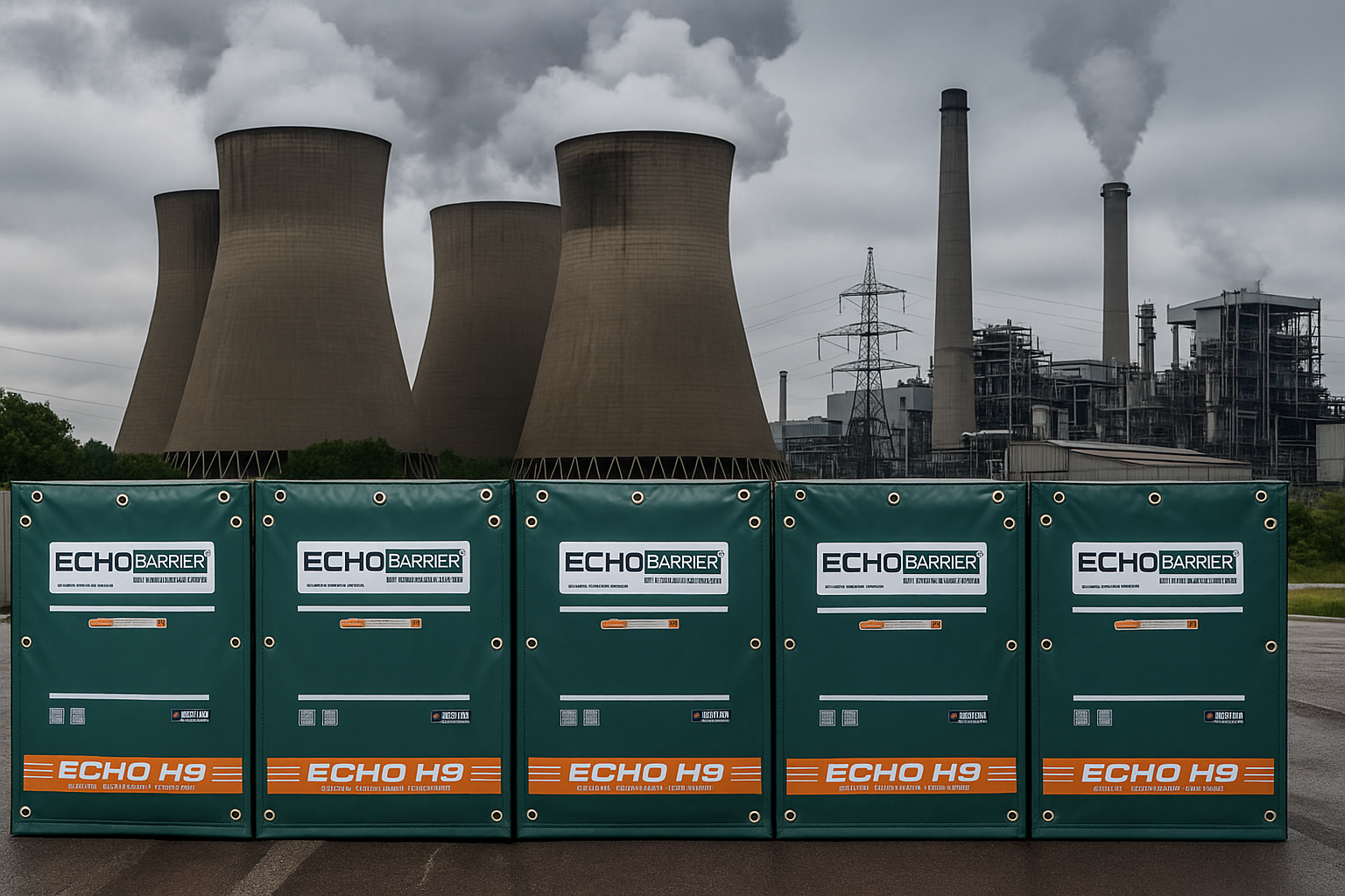 H9 Echo Acoustic Barrier Panel – 1.2m x 2m | 43dB Noise Reduction | Fire, Water & UV Resistant | Lightweight & Reusable Soundproofing Solution 2