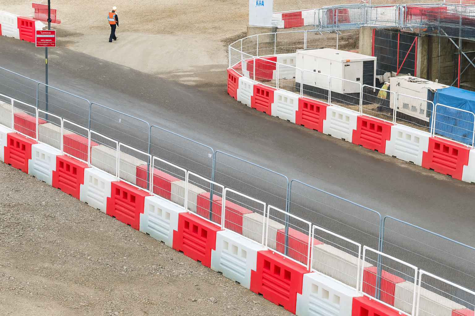 HGV Heavy Duty RB2000™ Water-Filled Safety Barrier – 1m High Interlocking Highway 2