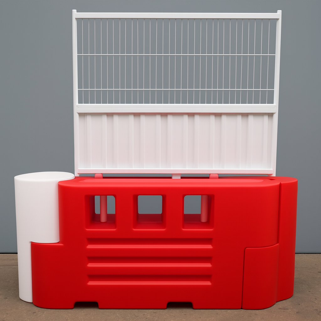 HGV Heavy Duty RB2000™ Water-Filled Safety Barrier – 1m High Interlocking Highway 4