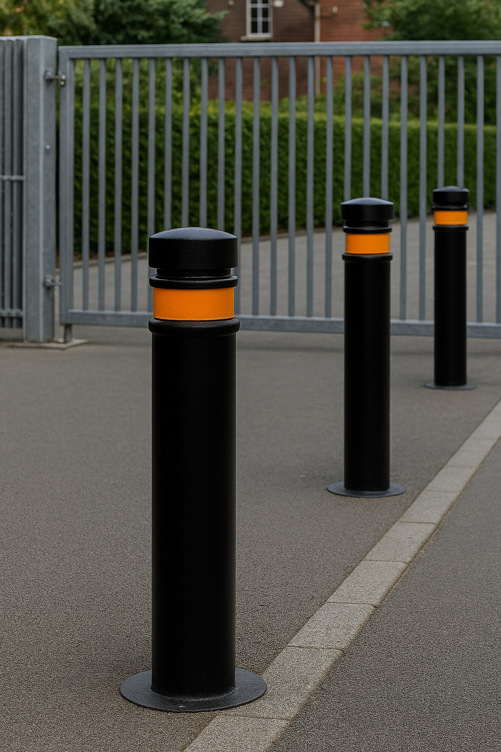 Heavy-Duty 1000mm Ornamental Steel Bollard 1