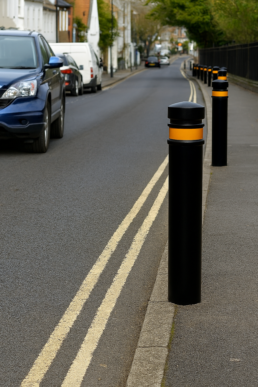Heavy-Duty 1000mm Ornamental Steel Bollard 2