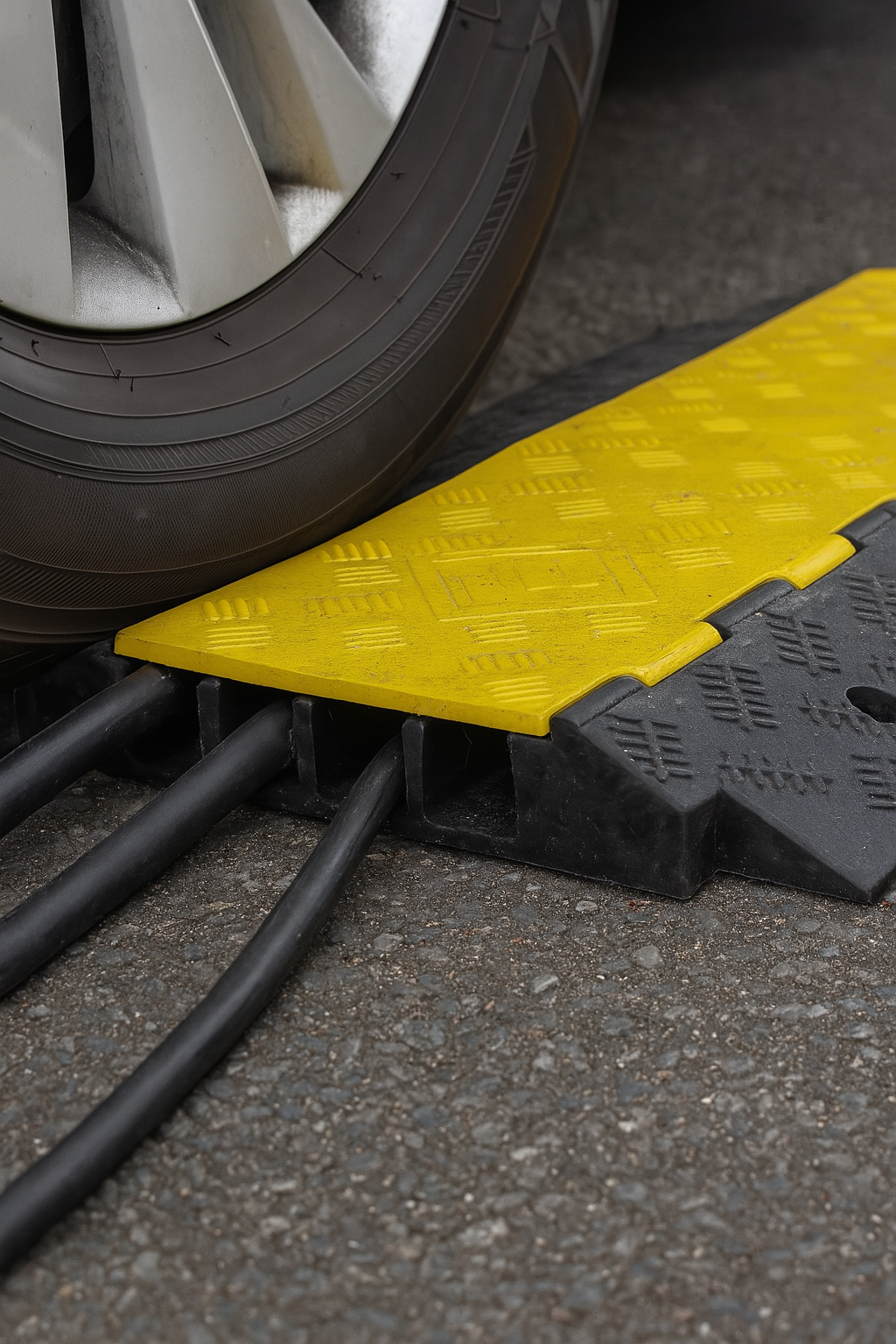 Heavy-Duty 3 Channel External Cable Protector Ramp 1