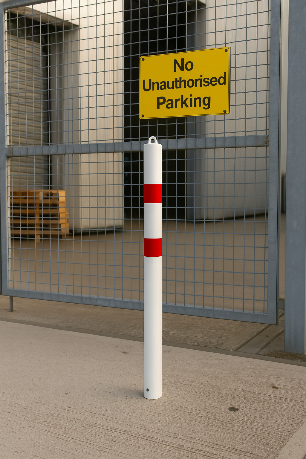 Heavy-Duty 76mm Static Steel Bollard 1