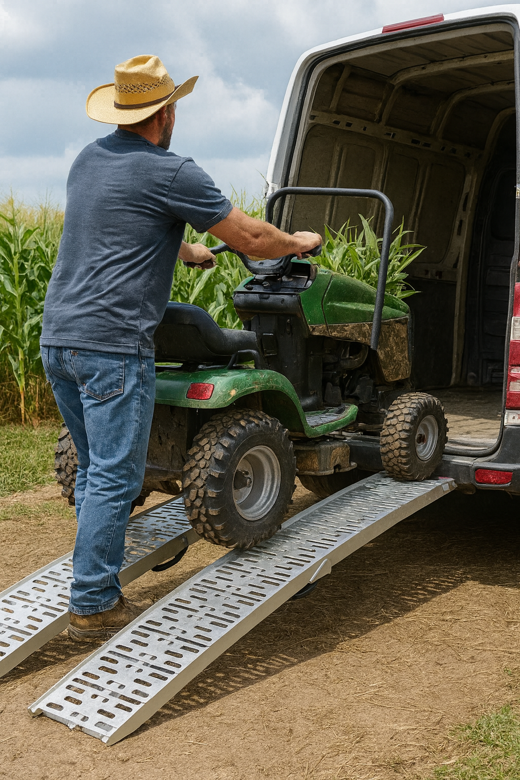Heavy-Duty Dual-Support Loading Ramp 2