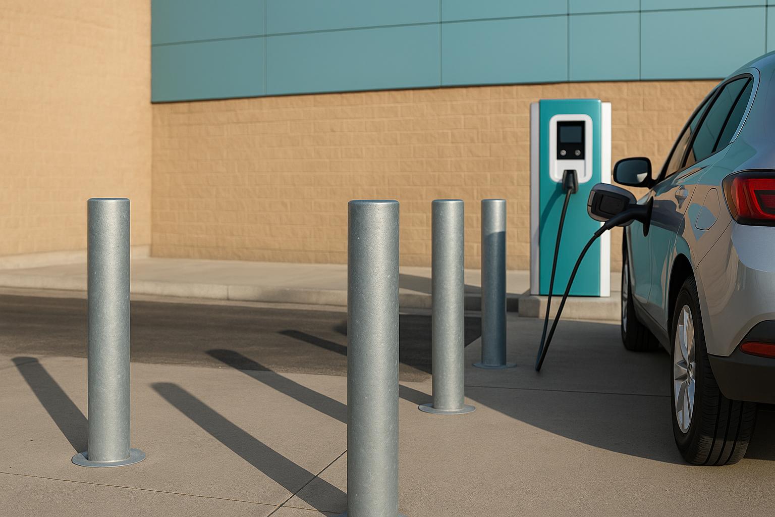 Heavy-Duty Galvanised Steel Bollard 2