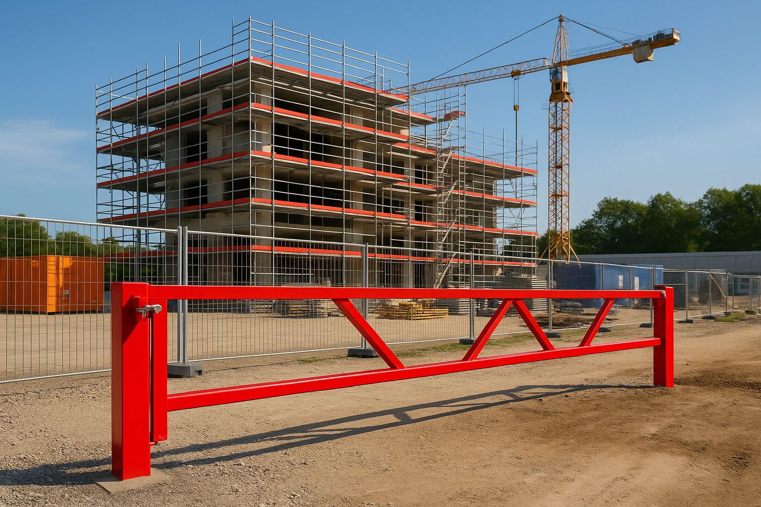 Heavy-Duty Manual Swing Gate – Secure Industrial 3