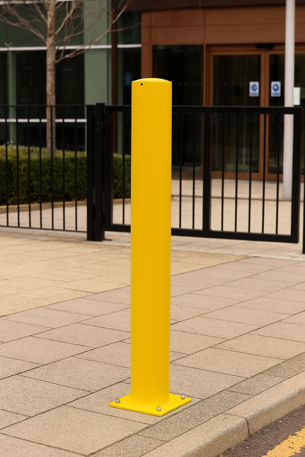 Heavy-Duty Plain Round Steel Bollard (48mm–219mm) 2