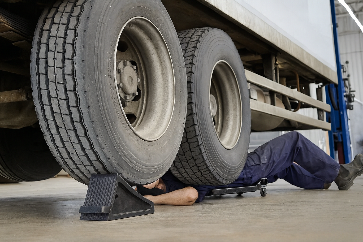 Heavy-Duty Rubber Truck Wheel Chock 2