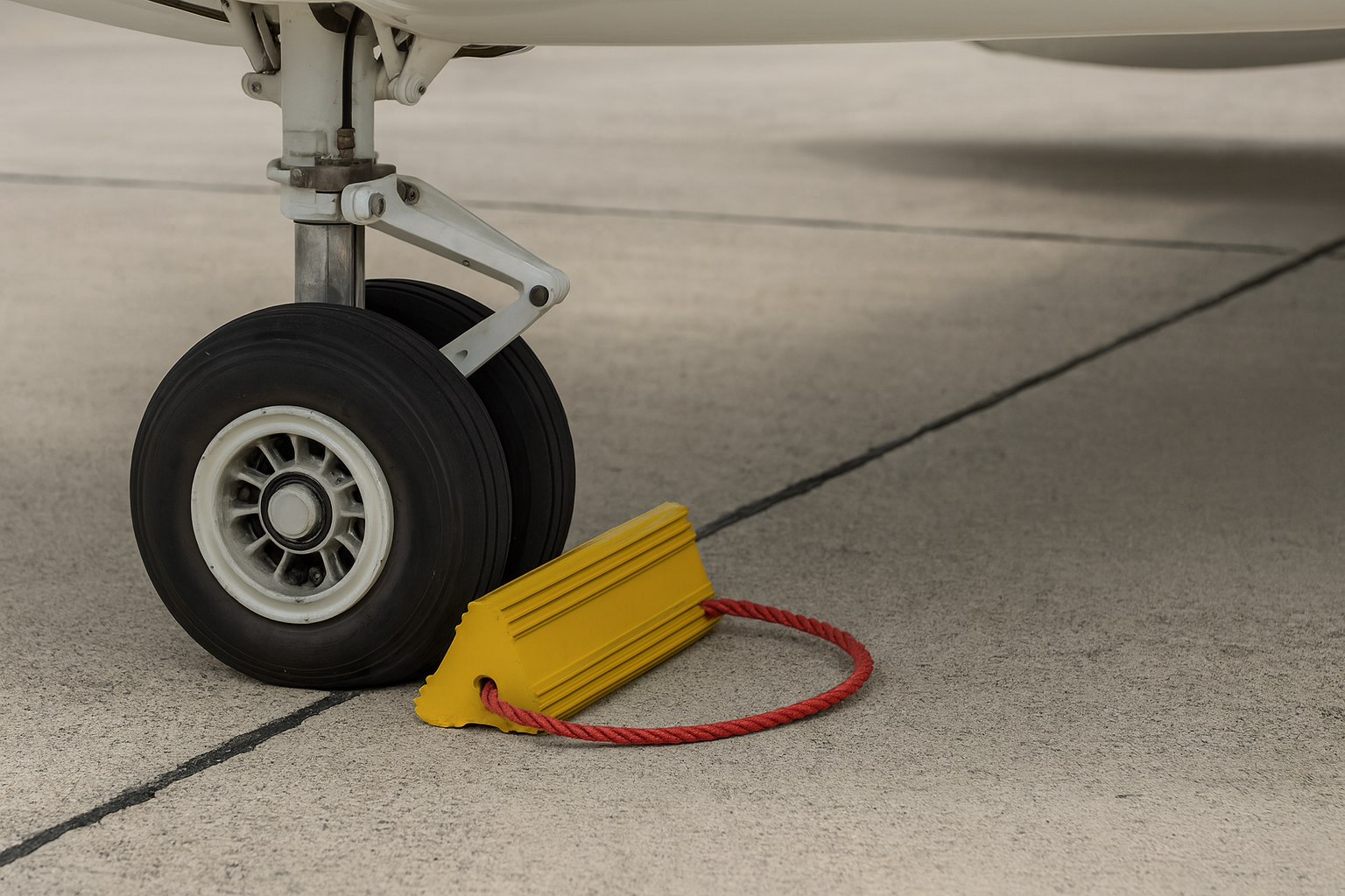 Heavy-Duty SBR Rubber Aircraft Wheel Chock 1