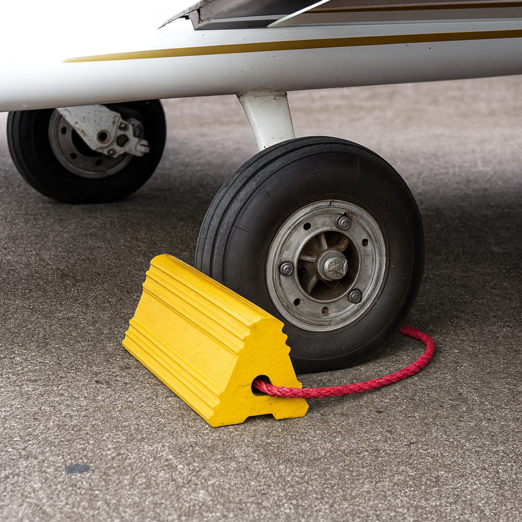 Heavy-Duty SBR Rubber Aircraft Wheel Chock 2