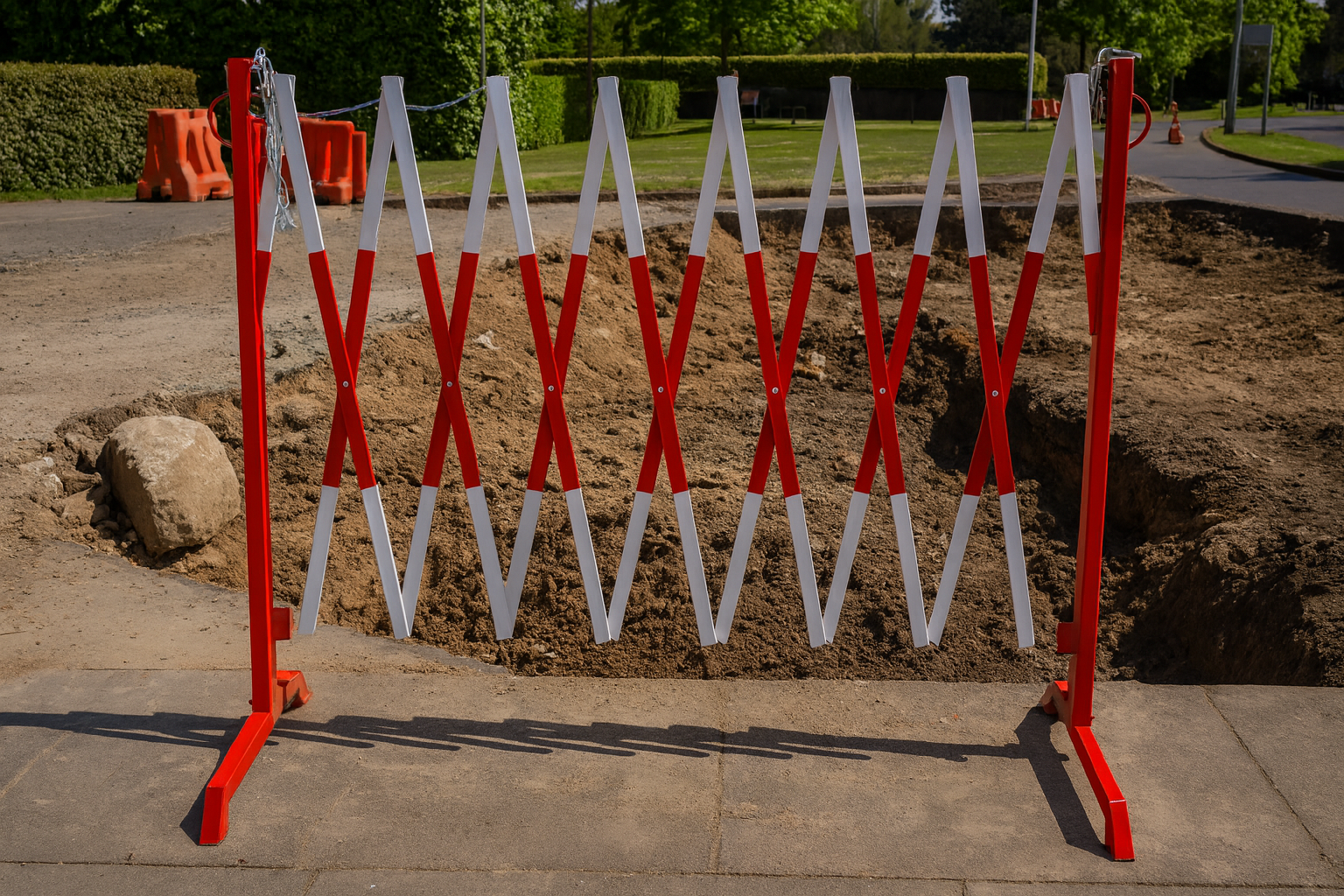 Heavy‑Duty Extendable Trellis Safety Barrier 2
