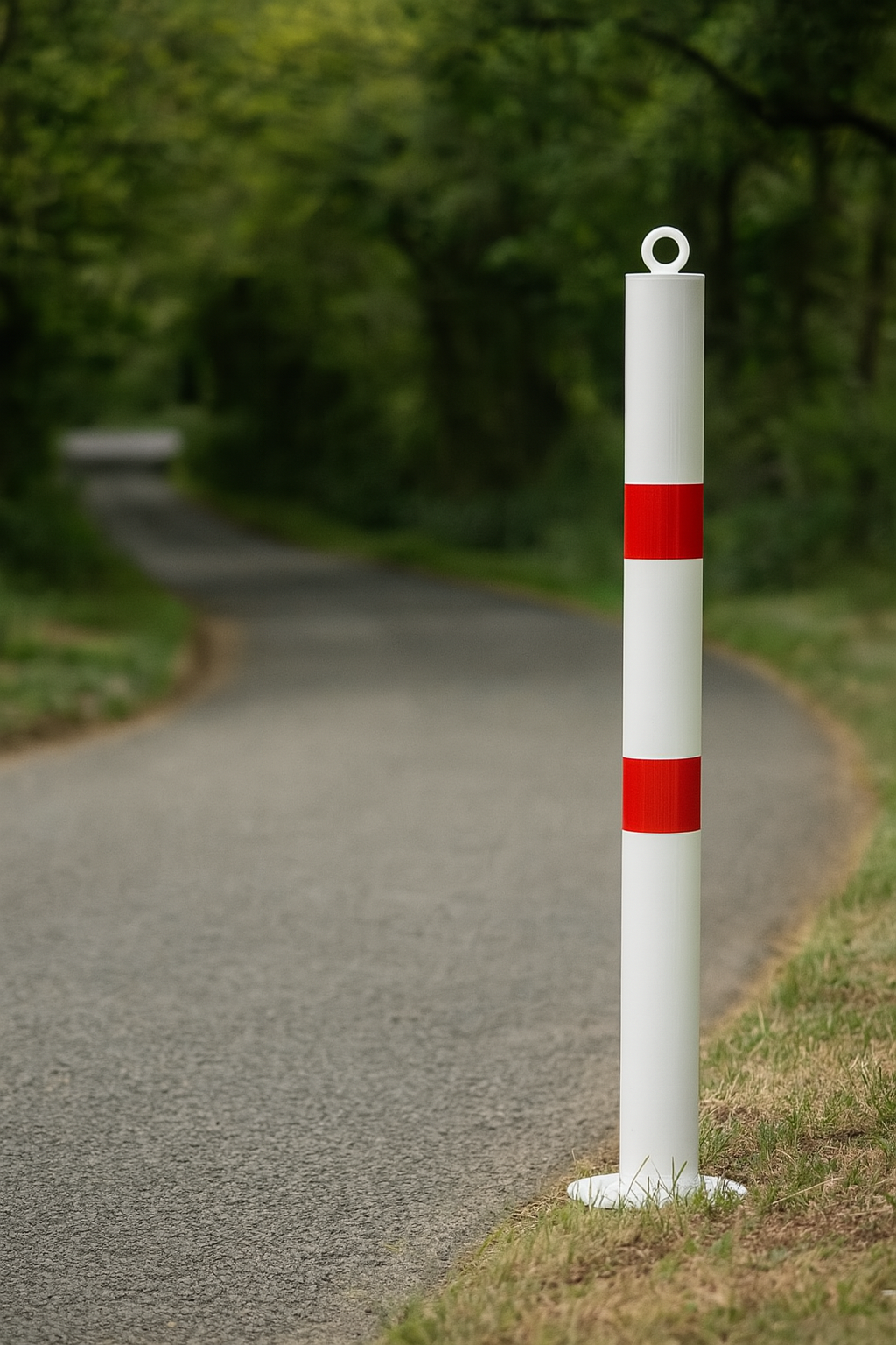High-Visibility 76mm Steel Bollard 2