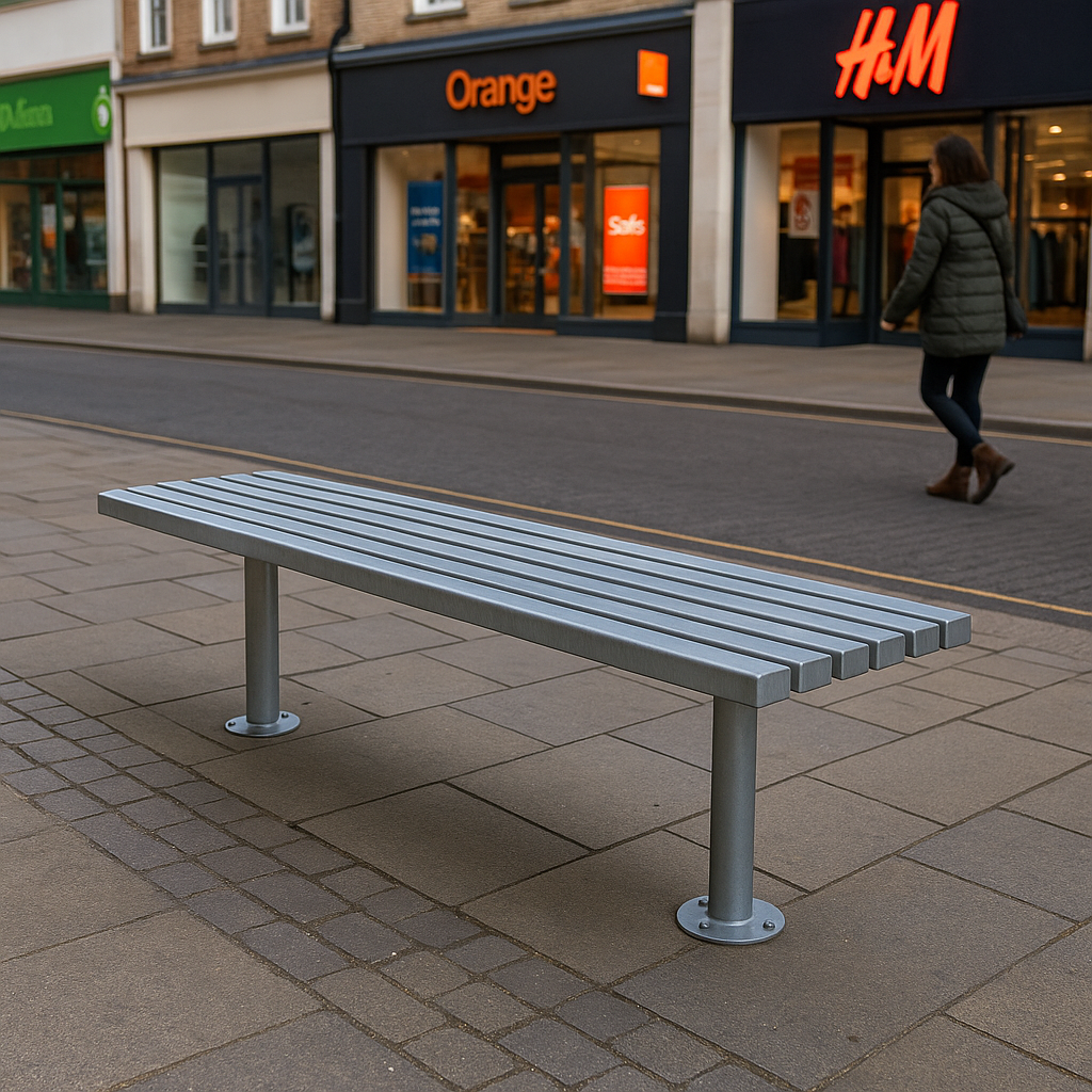 Metrosiq 1800mm Urban Steel Bench 2