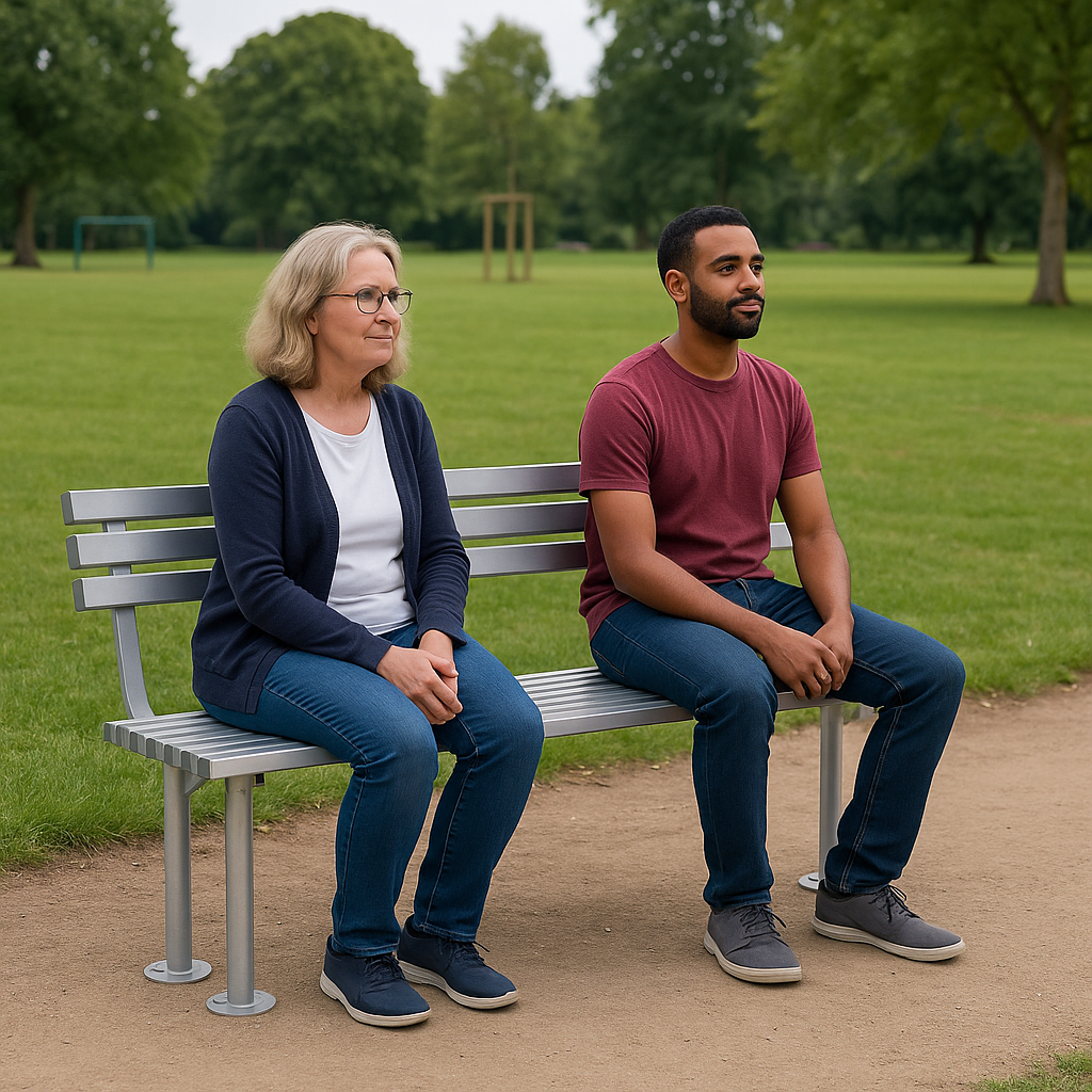 ModuForge 1800mm Galvanised Steel Seat 2