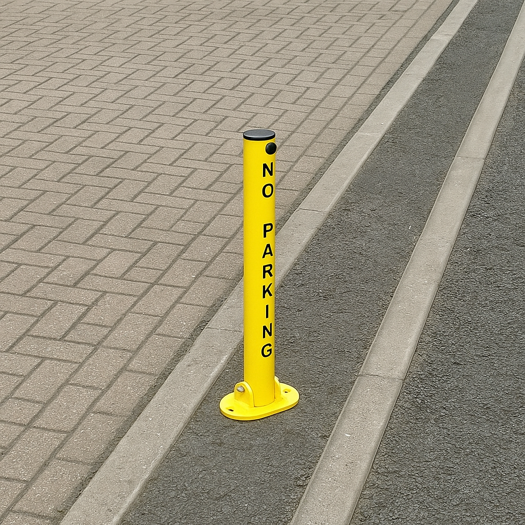 No Parking Fold Down Security Post 1