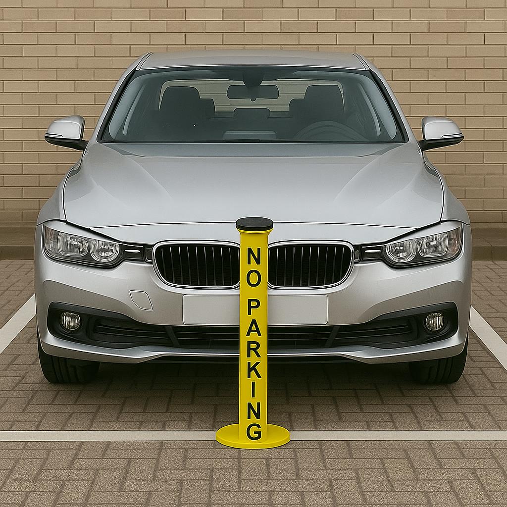 No Parking Fold Down Security Post 3