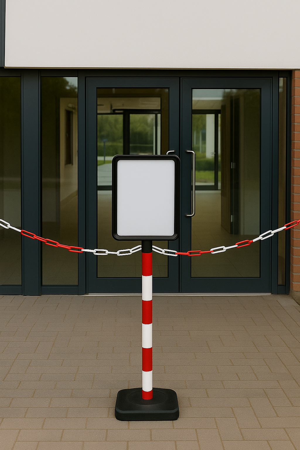 Plastic Post with A4 Sign Holder 2