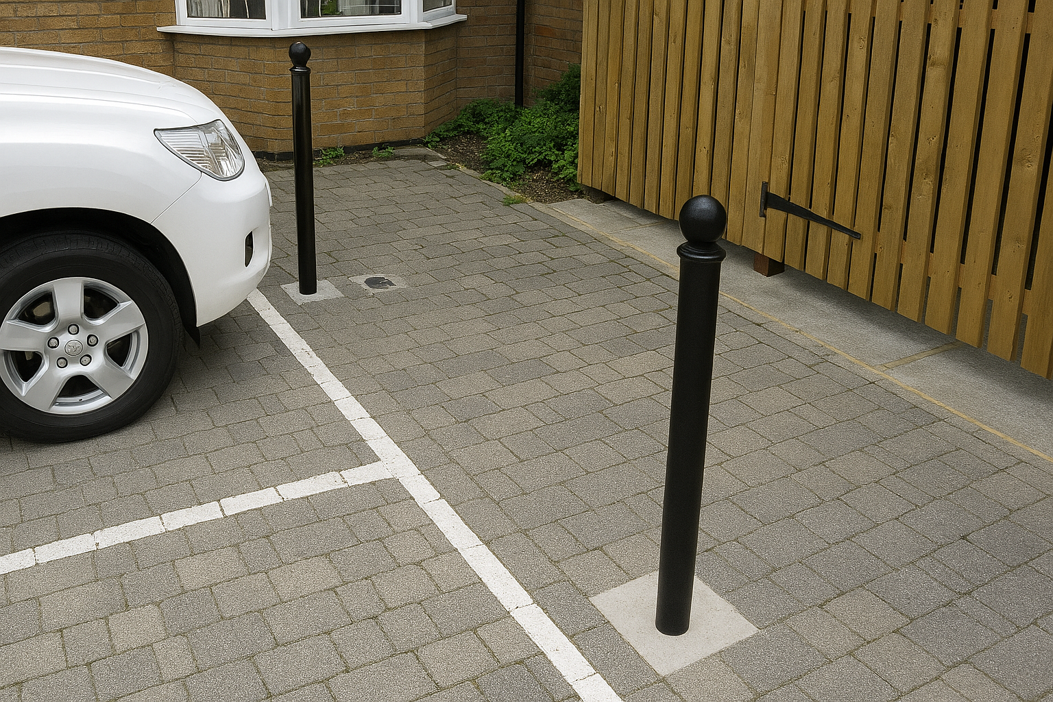 Premium 1000mm Ornamental Steel Bollard3