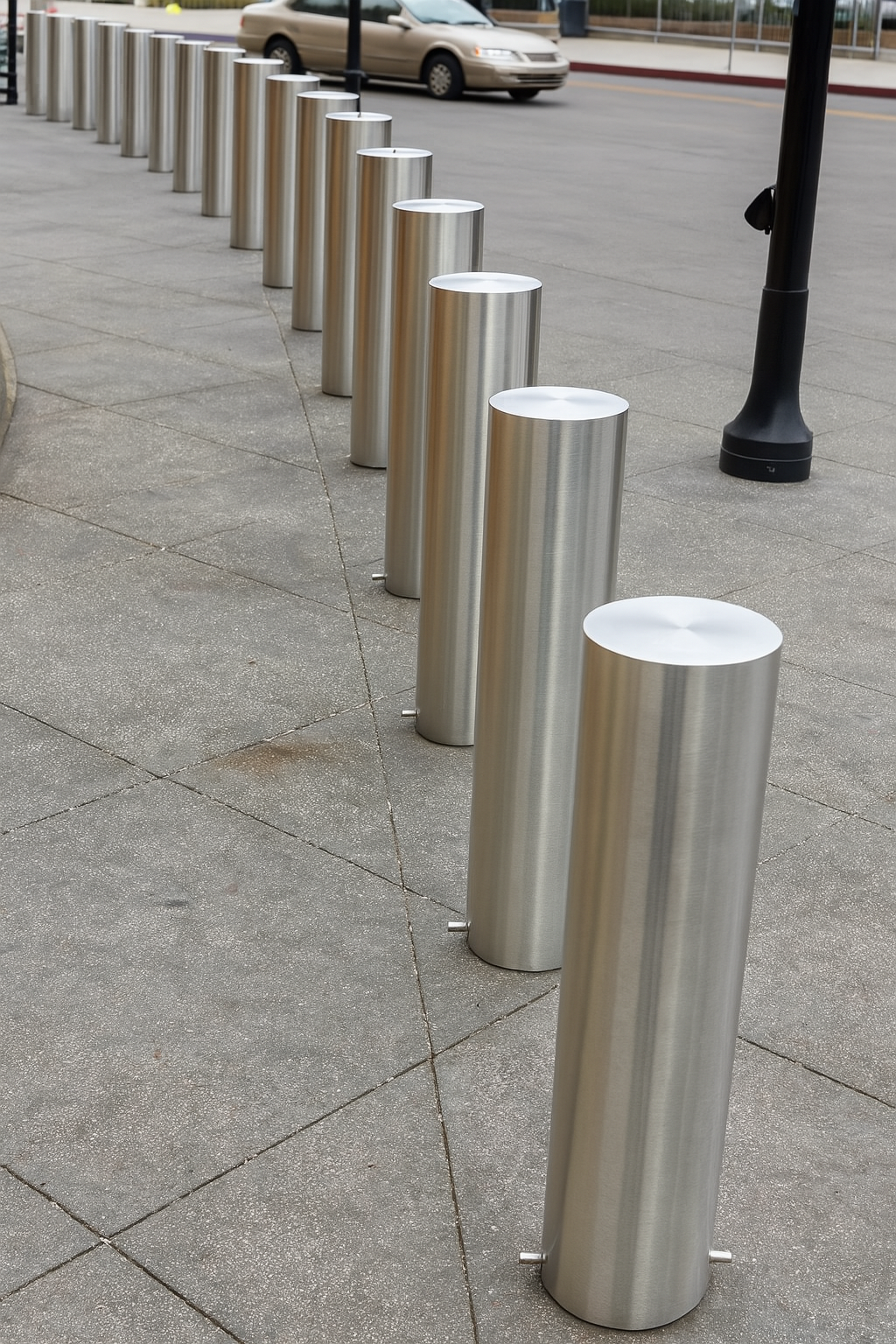 Premium 316 Stainless Steel Bollard – 140mm Diameter, 1.3m Height 2