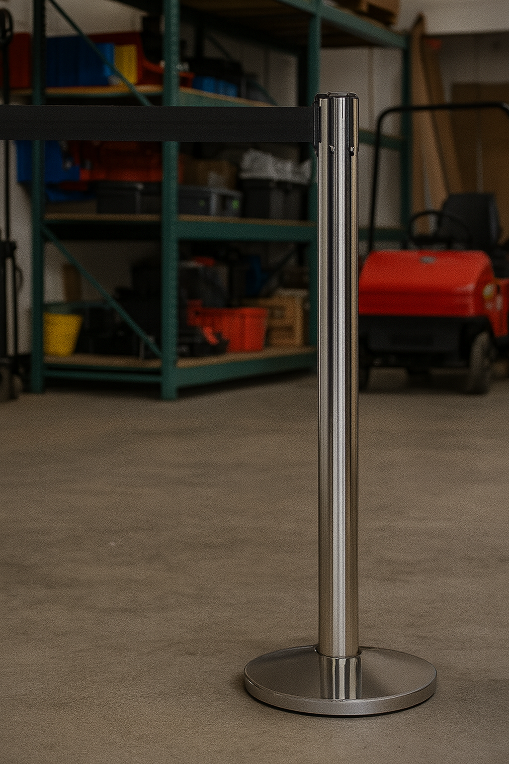 Premium Budget Retractable Barrier Post 1