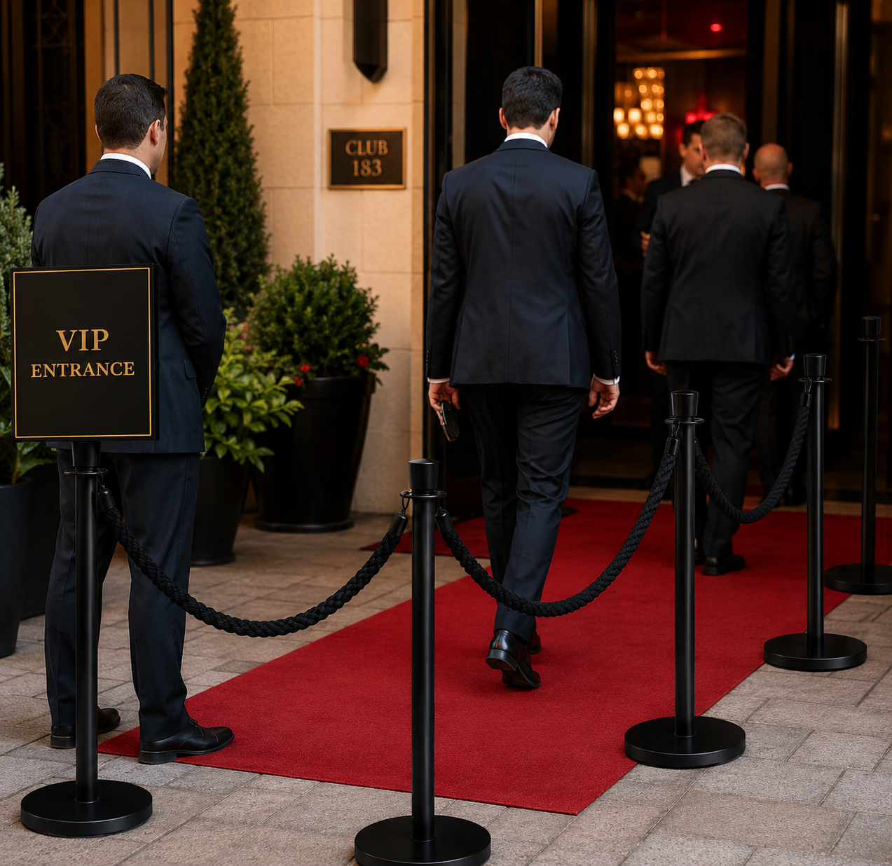 Premium Post and Rope Barrier for Event Management
