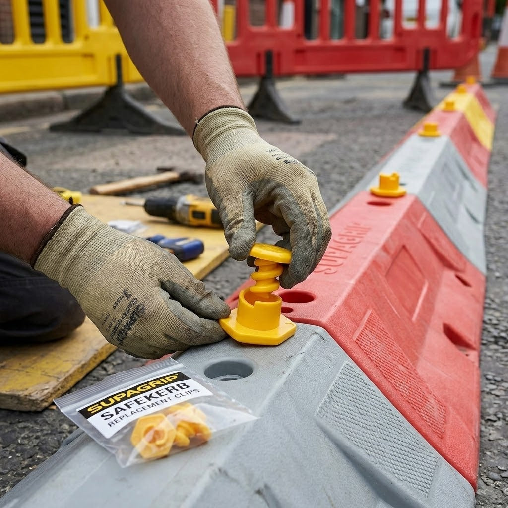 Premium Replacement Clip for SafeKerb Kerb Ramp - Durable Rubberized Edging Securing Parts