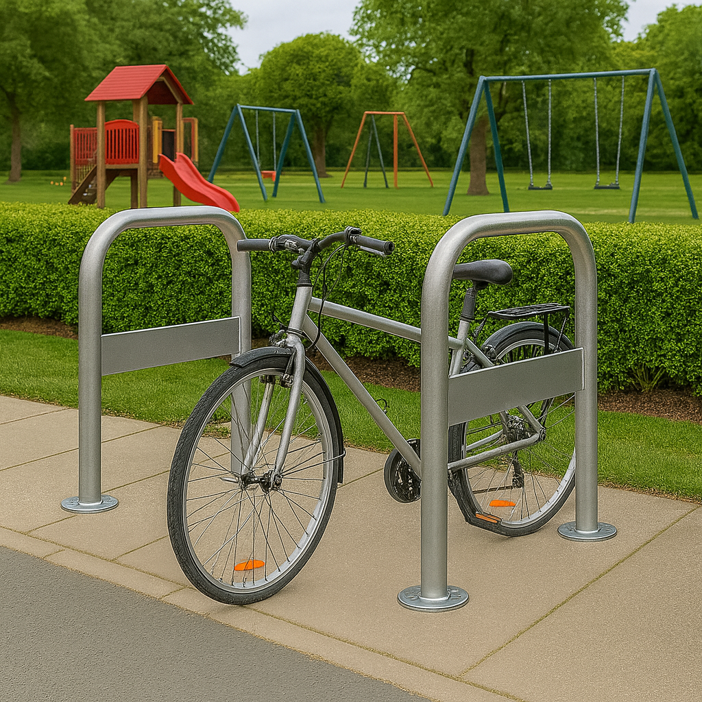 Premium RevoPort Cycle Stand with Integrated Signage 1